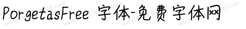PorgetasFree 字体字体转换